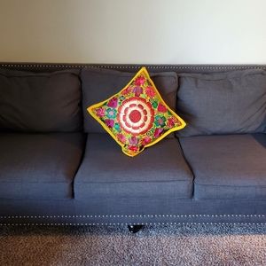 Pillow case embroidered